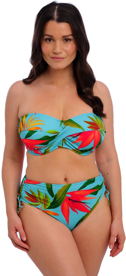 Fantasie Pichola Twist Front Bandeau Bikini Bra Aqua