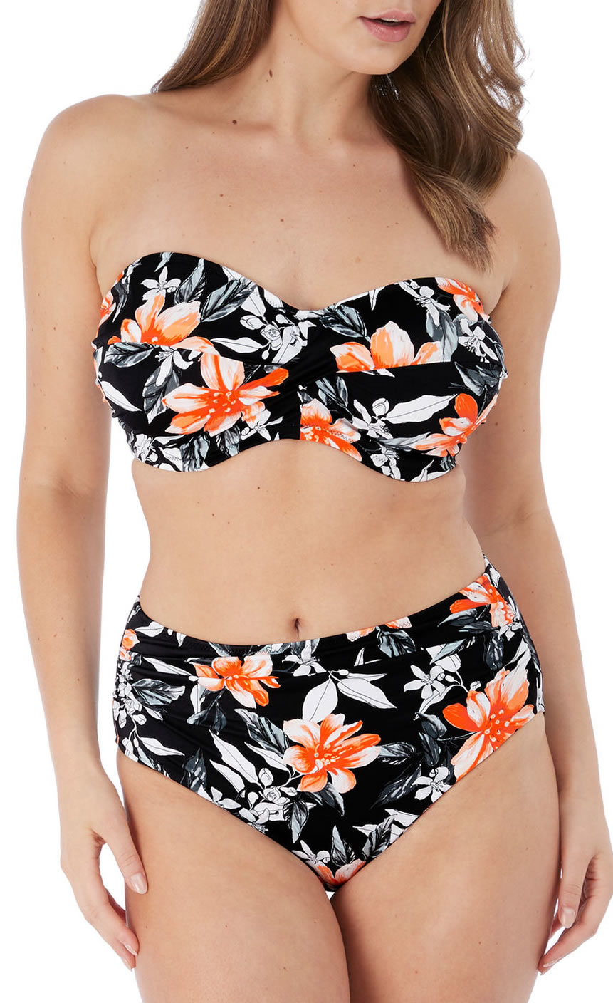 Fantasie Port Maria Nandeau Bikini Bra High Waisted Pant Black