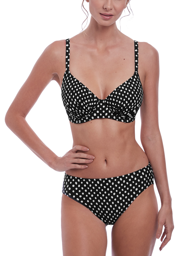 Fantasie Santa Monica Full Cup Bra Classic Pant Set Black Spot<