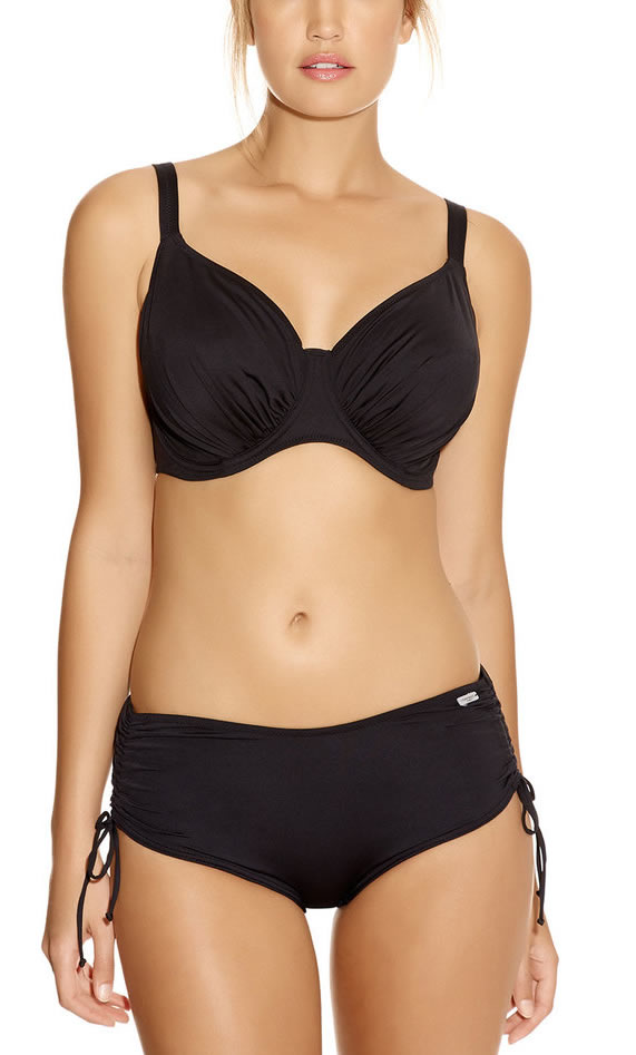 Fantasie Versailles Full Cup Bikini Bra Short Set Black