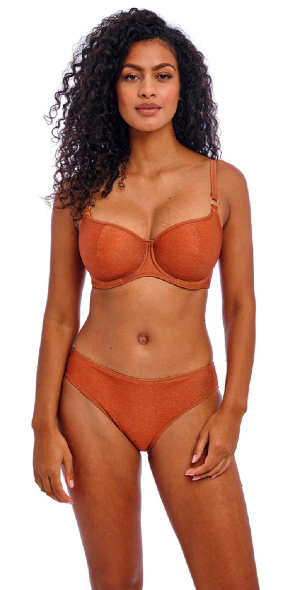 Freya Arizona Wave Sweetheart Bikini Bra Classic Pant Golden Hour