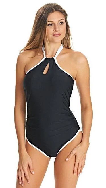 Freya Back To Black High Neck Swimsuit