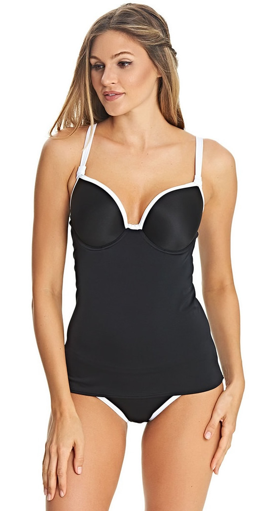 Freya Back To Black Moulded Tankini 