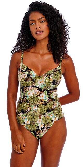 Freya Bahama Shores Plunge Tankini Black
