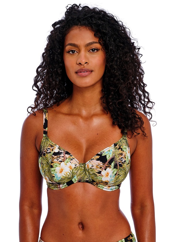Freya Bahama Shores Plunge Bikini Bra Black