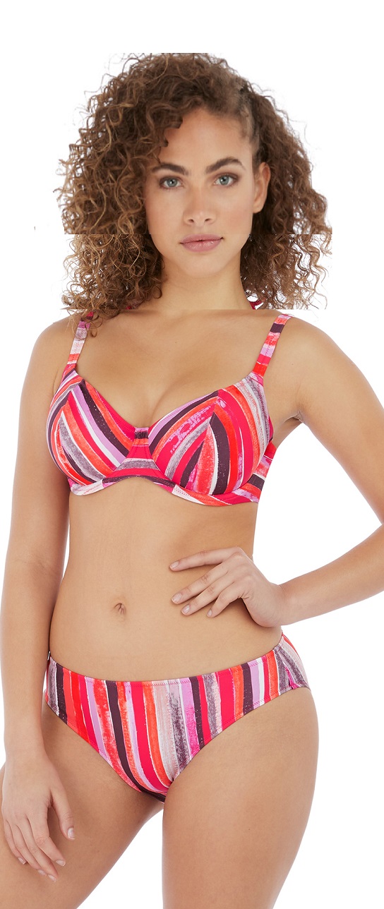 Freya Bali Bay Sweetheart Bikini Bra Brief Set Summer Multi