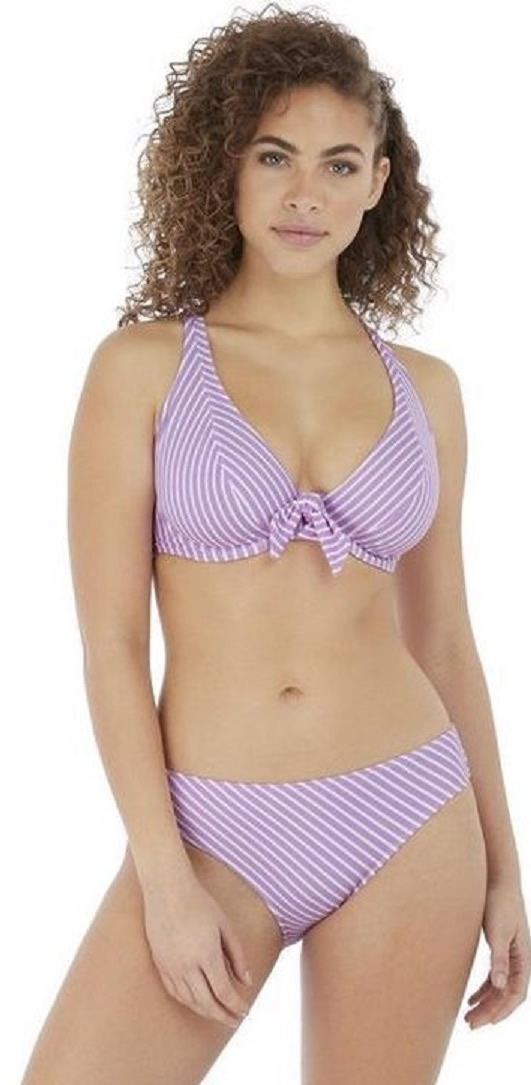 Freya Beach Hut High A;pex Bikini Bra Pant Set Cassis