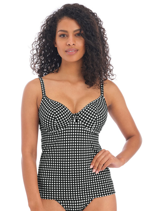 Freya Check In Underwired Plunge Tankini Monochrome