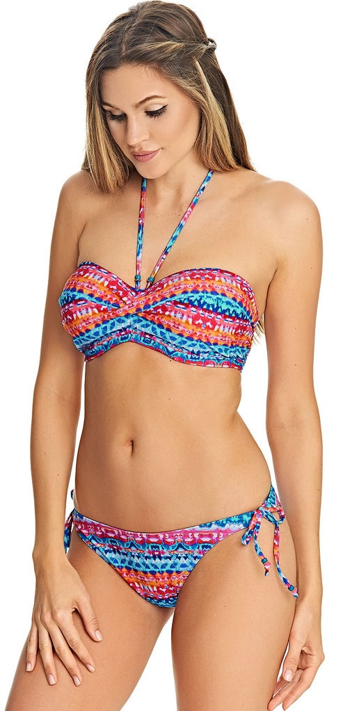 Freay Cuban Crush Bandeau Bikini Bra Tie Pant Set