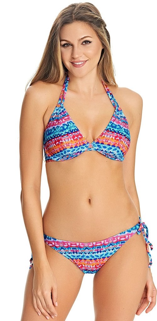 Freya Cuban Crush Banded Bikini Bra Tie Pant Set