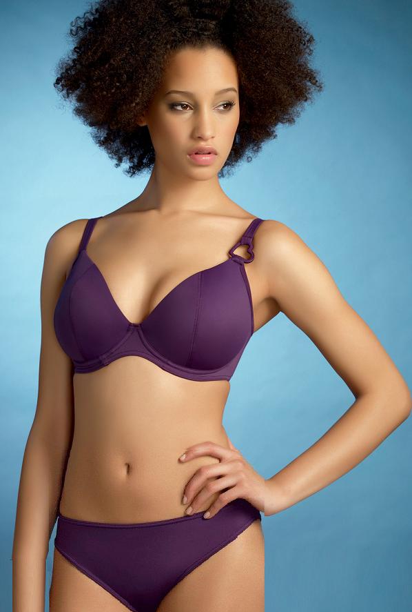 freya eclipse sweetheart bikini bra and  classic pant aubergine