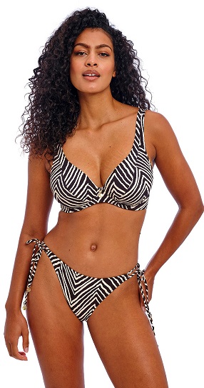 Freya Fiji Falls High Apex Bikini Bra Black