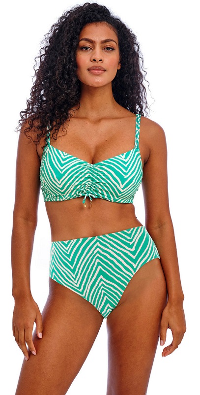 Freya Fiji Falls Bralette High Waisted Pant Marine