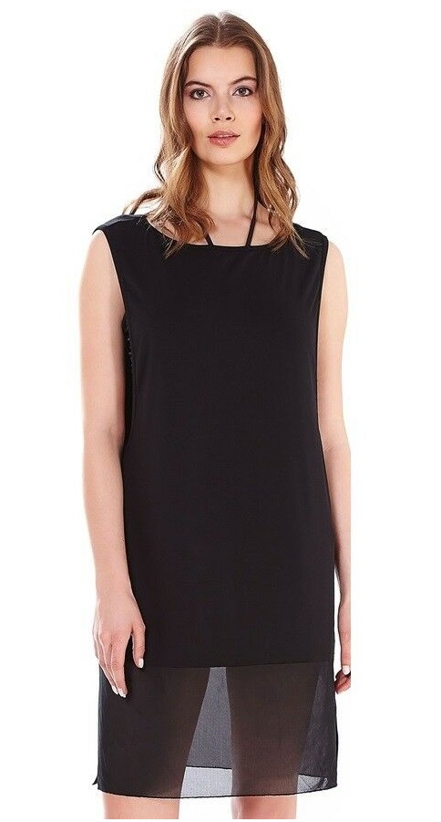 Freya Firestar Sheer Panel Beach Dress Black