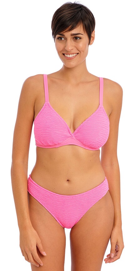 Freya Ibiza Waves plunge Bikini Bra Pant Set Sorbet