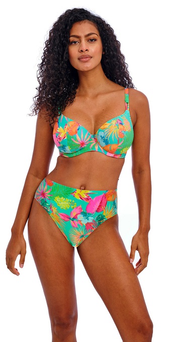 Freya Isla Magarita Plunge Bra High Waisted Pant Jade