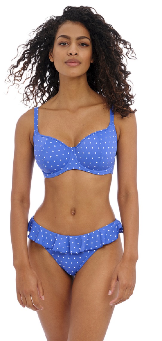 Freya Jewel Cove Sweetheart Bikini Bra Azure Spot