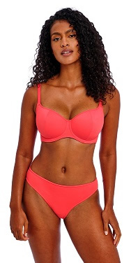 Freya Jewel Cove Sweetheart Padded Bikini Bra Plain SunsetfREYA 