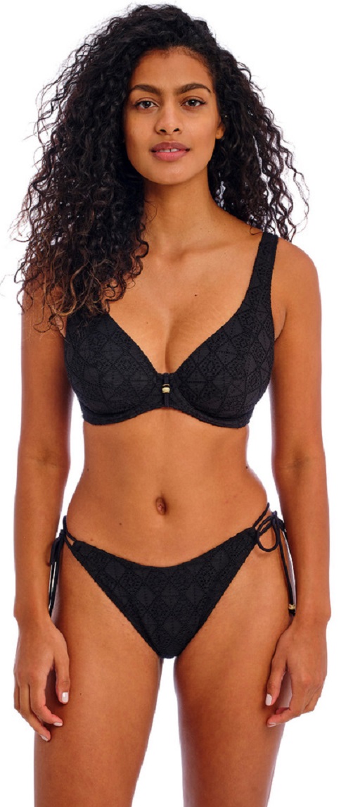 Freya Nomad Nights High Apex Bikini Bra Pant Set Black