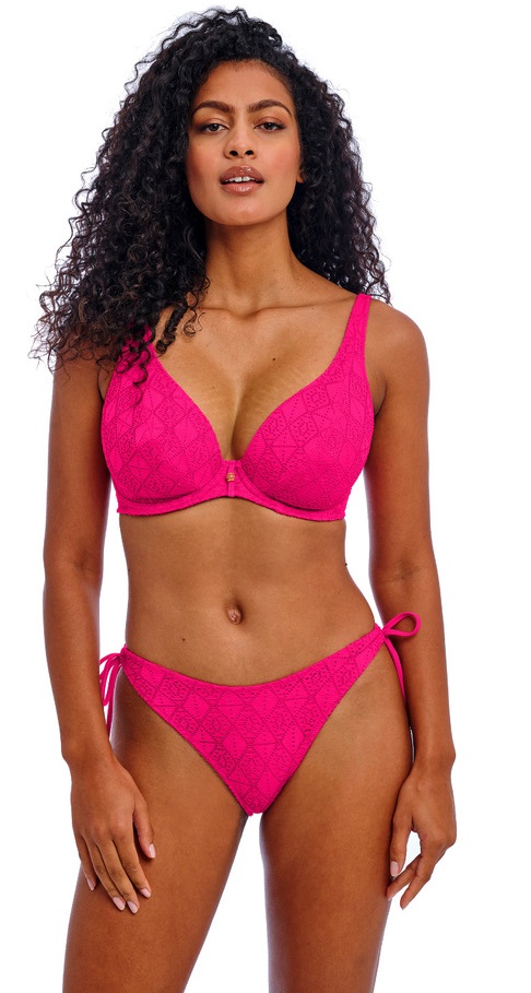 Freya Nomad Nights High Apex Bikini Bra Pant Fuschia