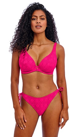 Freya Nomad Nights High Apex Bikini Bra Pant Fuschia