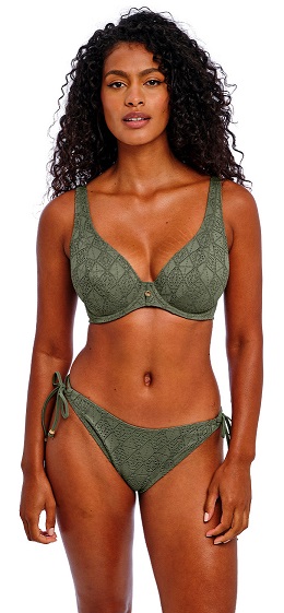 Freya Nomad Nights High Apex Bikini Bra-Pant Sage
