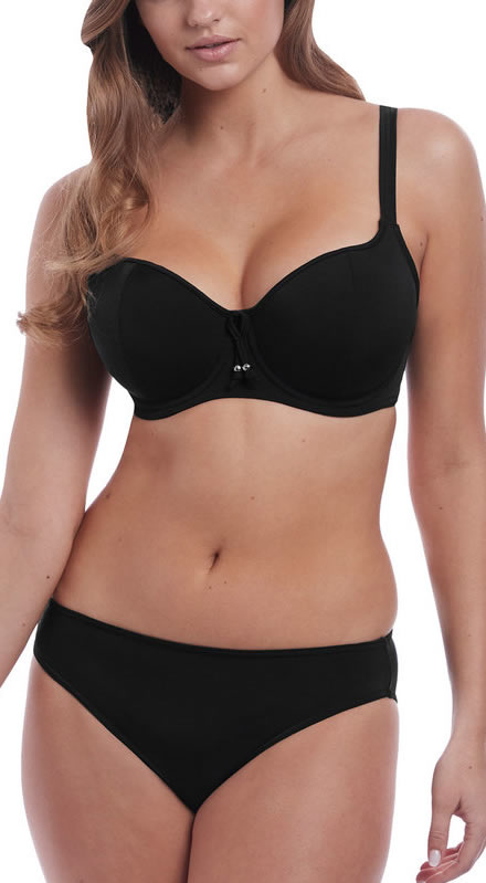 Freya Remix Sweetheart Bikini Bra Classic Pant Set Black