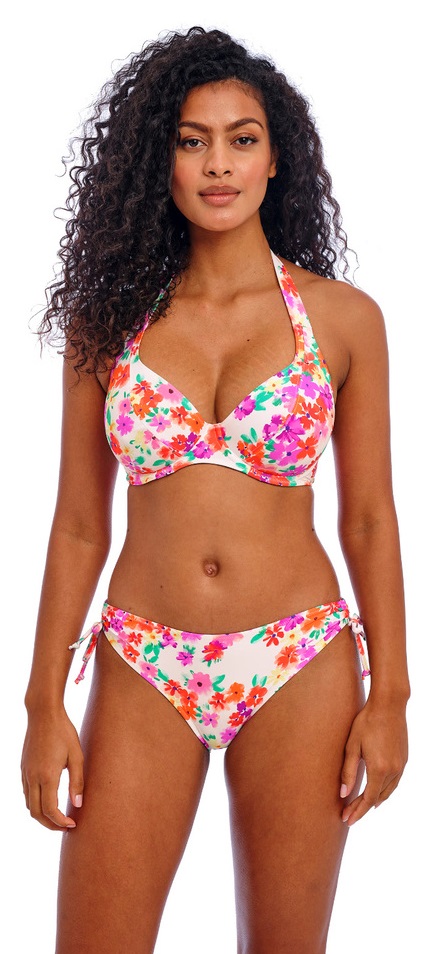 Freya Summer Souls Halterneck Bikini Bra Pant Set White