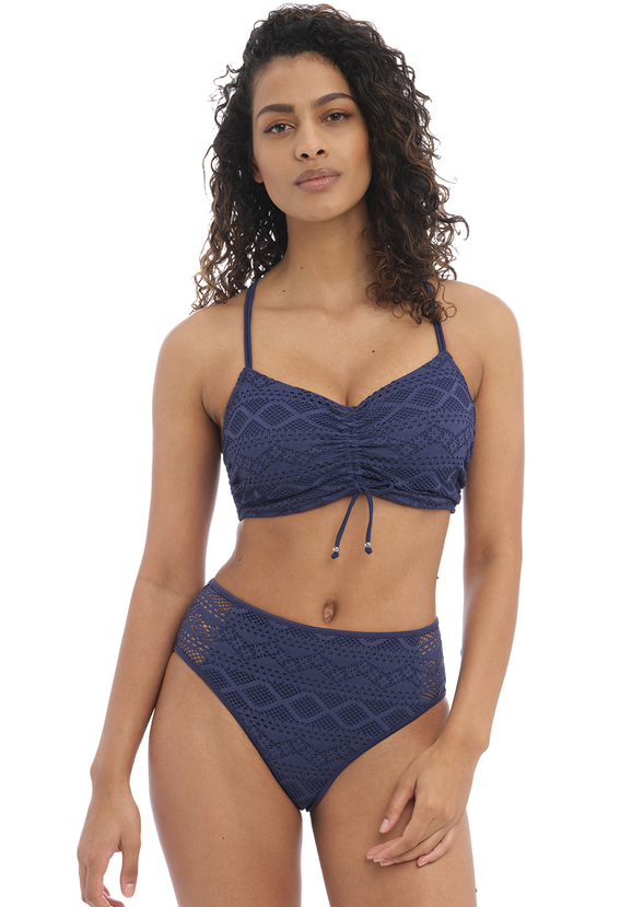 Freya Sundance Bralette With High Waisted Pant Denim Blue