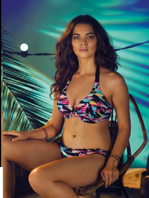 Freya Venice Halterneck Bikini Bra Graffiti Black