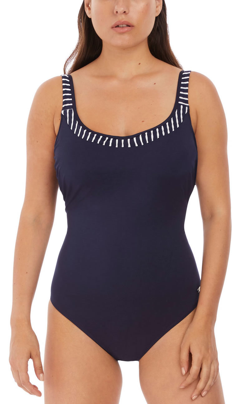 fabtasie san Remo Scoop Neck Swimsuit Ink