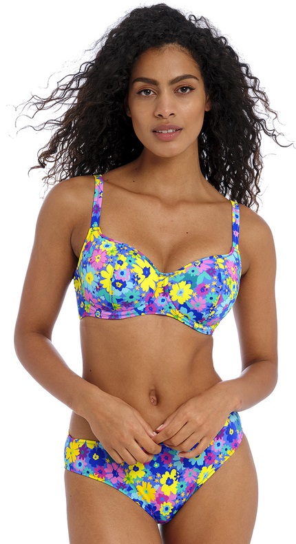 Freya Garden Disco sweetheart Padded Bikini Bra Pant Multi