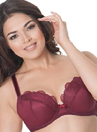 Curvy Kate Kitty Plunge Bra Merlot