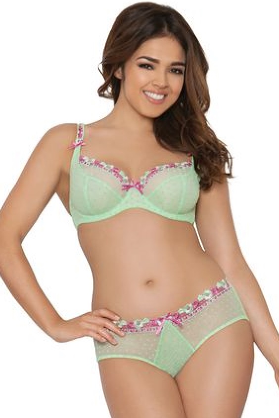 Curvy Kate Balcony Bra Pant Set Apple Sour