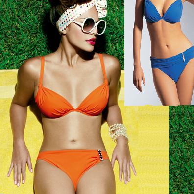 fantasie athen plunge bikini bra navy