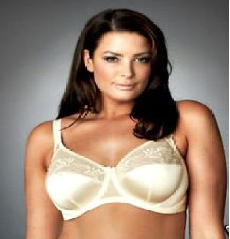 goddess Kristie Banded Bra Ivory