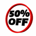 50% off