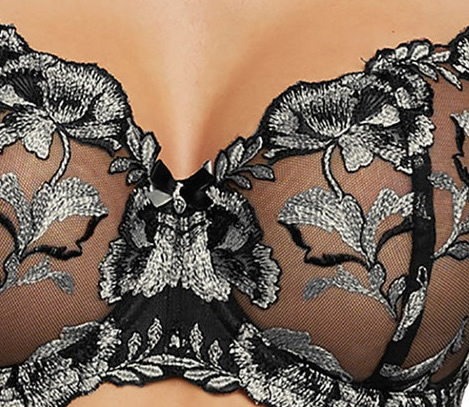 fantasie Angelina Vertical Seam bra Platinum-Close Up Pic