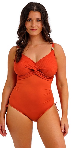 Fantasie Ottawa Twist Front Full Cup Bikini Bra Spiced Pumpkin